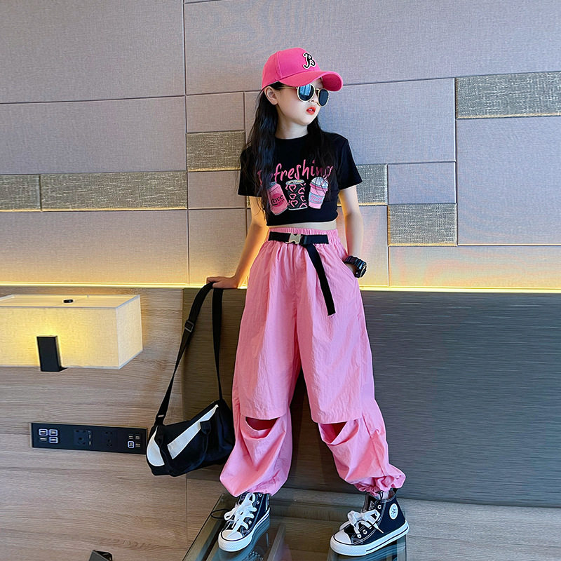 APT浪漫樱花快乐崇拜日不落yesok女孩儿童阿萨舞蹈表演出服装衣服