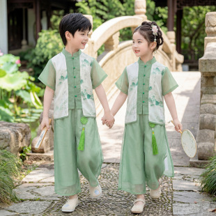 小城谣玉盘上春山幸福山歌幼儿童舞蹈服表演出服装与君书柳叶弯弯