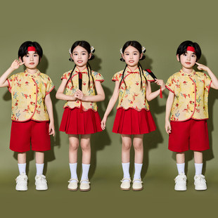上春山小城谣声声慢吉量中华美少年咏春幼儿童扇子舞蹈表演出服装