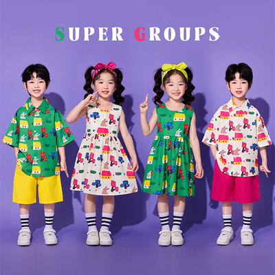 六一儿童节小学生表演服花裙子舞