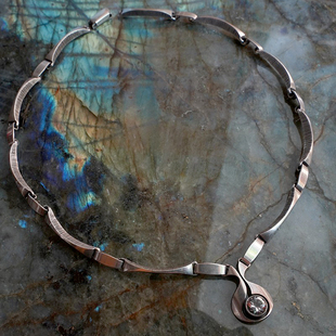 KL通体925银北欧丹麦Karl Laine代表尖货Artdeco白水古典银项链