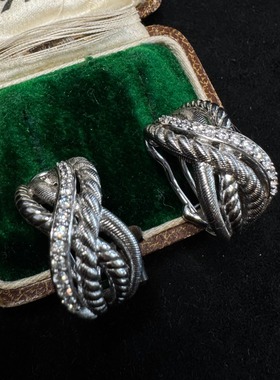 顶奢潮！通体925银圆环耳圈judith8号素圈高级女礼物银耳环华丽us