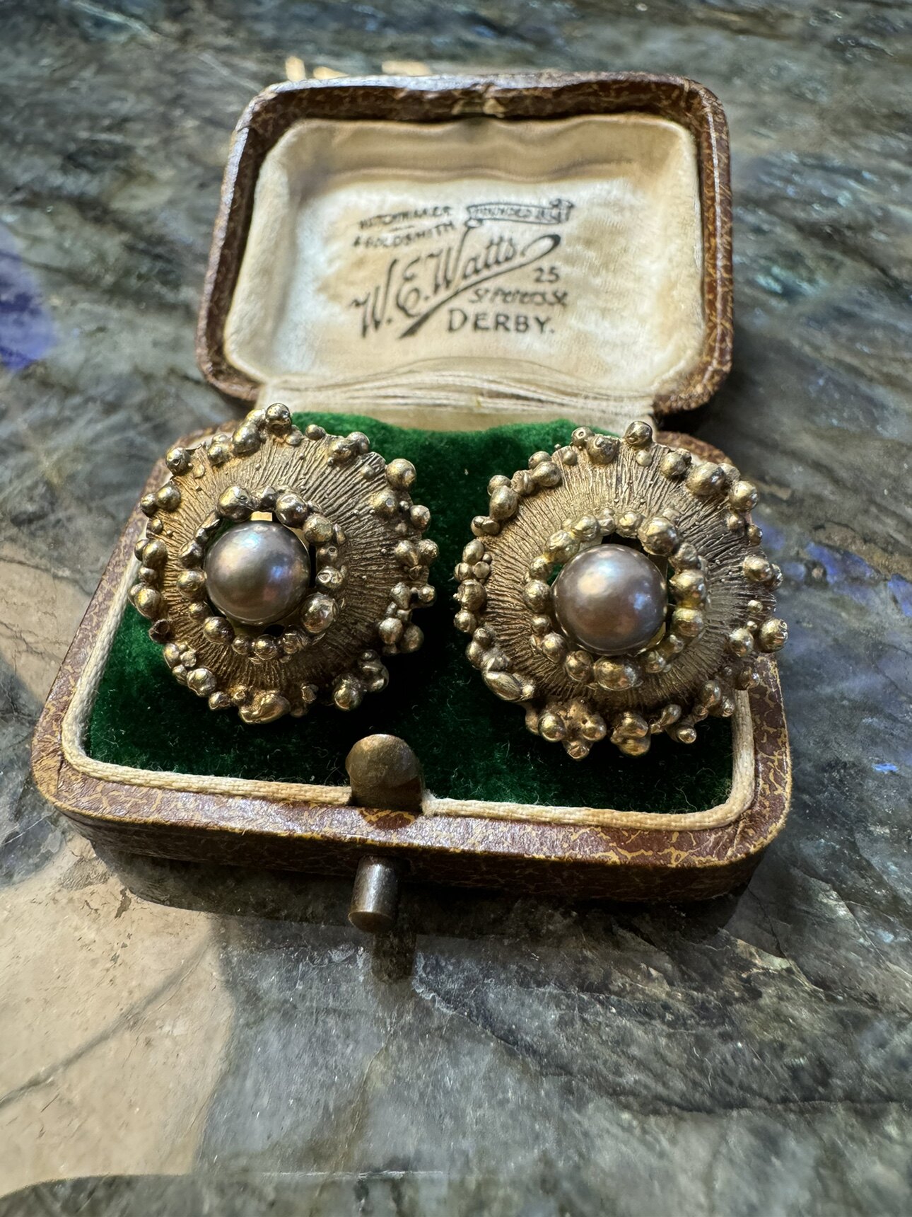 宫廷复古925银珍珠耳环套装