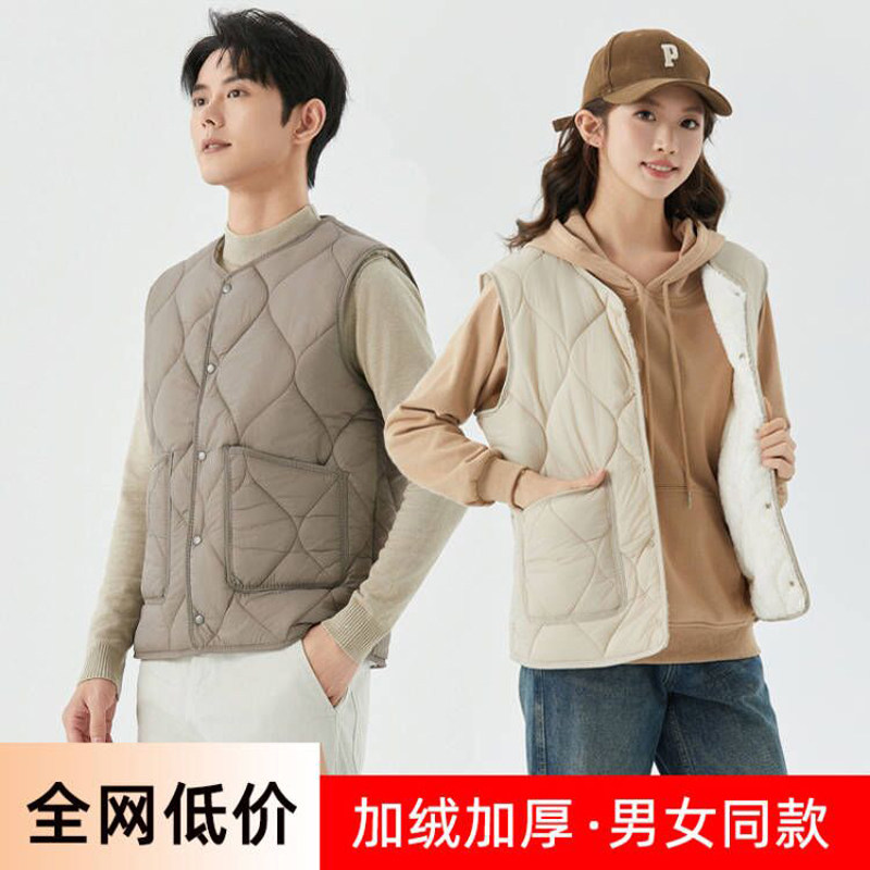 加绒马甲宣衫宽松冬季