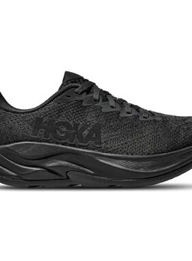 代购Hoka OneOne男士跑步鞋高缓震轻盈柔软回弹性能缓震跑鞋黑色