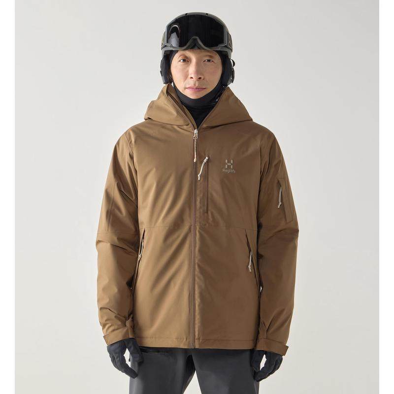 代购HAGLOFS男士冲锋衣防水保暖透气滑雪服连帽长袖户外夹克