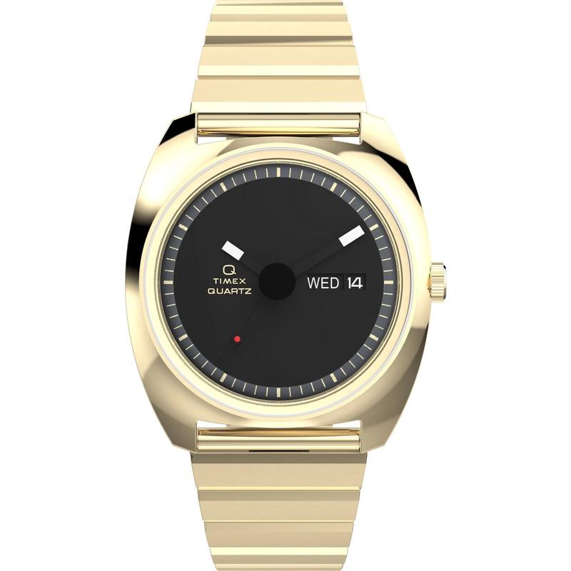 代购Timex天美时男女腕表日期夜光计时日历金属钢带防水黑色