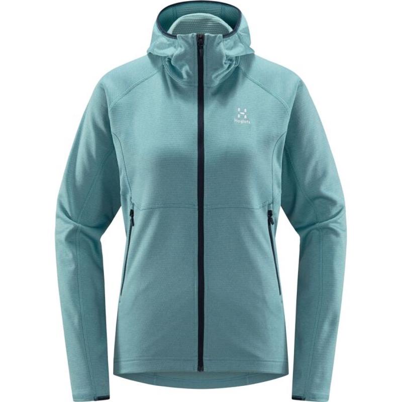 代购HAGLOFS女士抓绒衣保暖透气舒适户外上衣立领长袖保暖外套