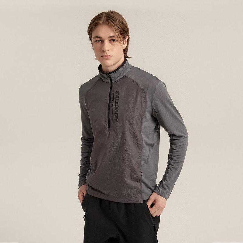 代购代购SALOMON萨洛蒙男士运动夹克透气排汗保暖保暖快干性能