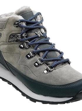 代购HITEC男士徒步鞋防水保暖防滑登山鞋中帮系带户外鞋