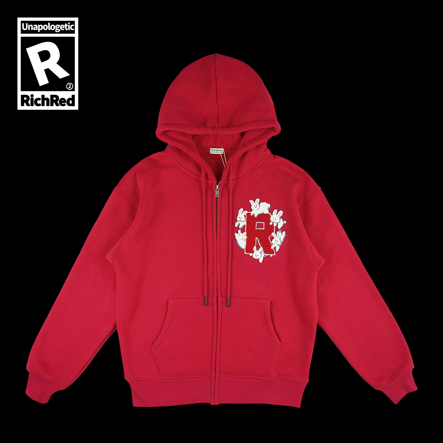 RICHBLACK兔子毛巾绣卫衣