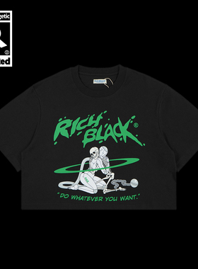 造物主之爱卡通情侣短款纯棉Oversize宽松Tee