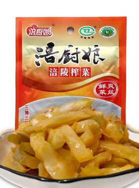 涪厨娘涪陵榨菜100g鲜爽菜丝开胃速食菜即食正宗榨菜芯速食菜整箱
