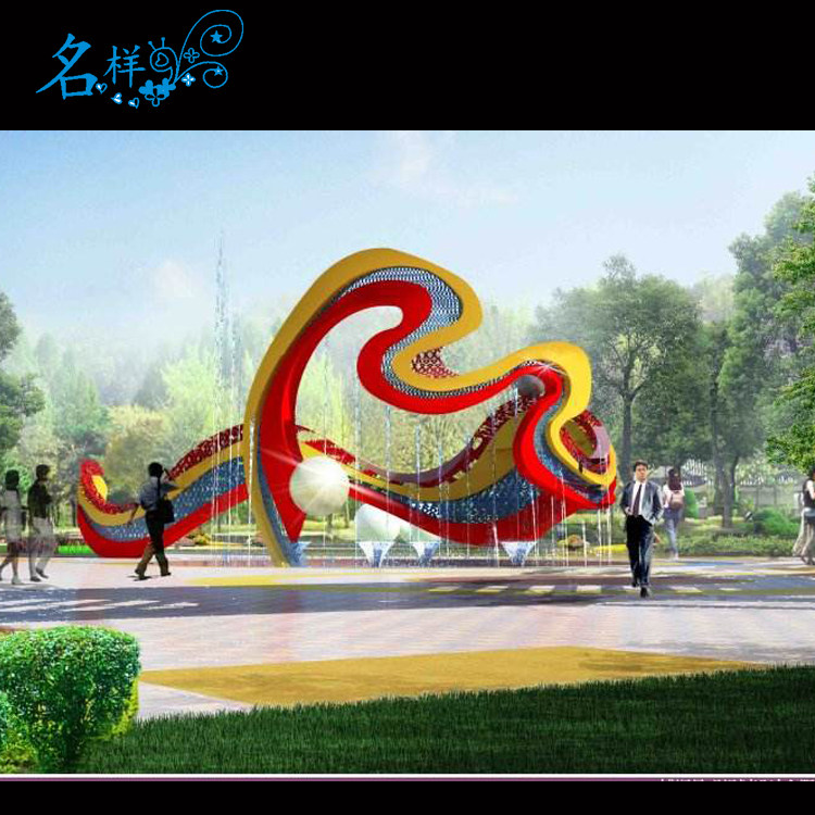 名样美陈创意艺术景观绢花假花绿雕户外园艺立体花坛造景厂家定制