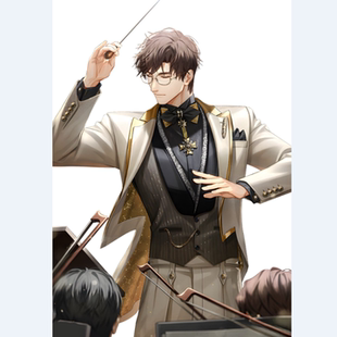 陆沉行至错拍燕尾服光与夜之恋萧逸夏鸣星COSPLAY西装二次元主持