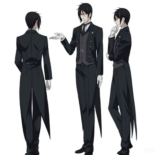 桃花源黑执事服夏尔黑管家塞巴斯蒂安COS燕尾服cosplay二次元定做