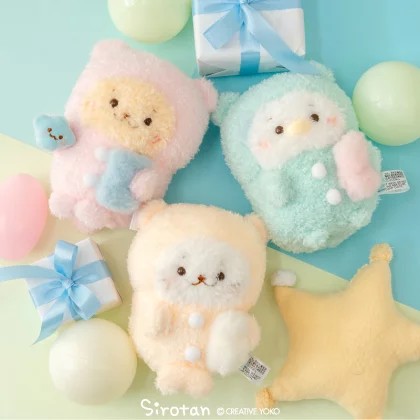 岛现 Sirotan小海豹 手捧系列小公仔 手玉 小海豹 小企鹅 海獭狗