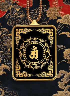 梵心太钢DIY描金嘎乌盒小唐卡
