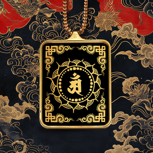 十二守护本命佛种子字DIY临摹小唐卡嘎乌盒金唐卡手绘吊坠项链