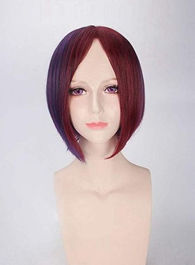 紫色短发Lolita假发