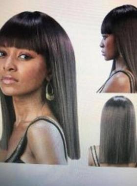 黑色BOBO头假发 梨花头假发