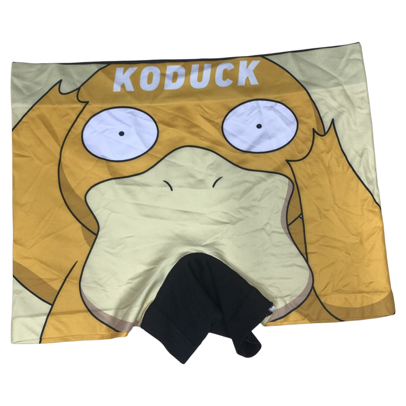 宝可梦可达鸭印花平角裤神奇宝贝哥达鸭宽松无痕潮牌内裤外单四角,女士内衣/男士内衣/家居服,男平角内裤,淘宝优惠券,粉丝福利购,淘宝优惠卷