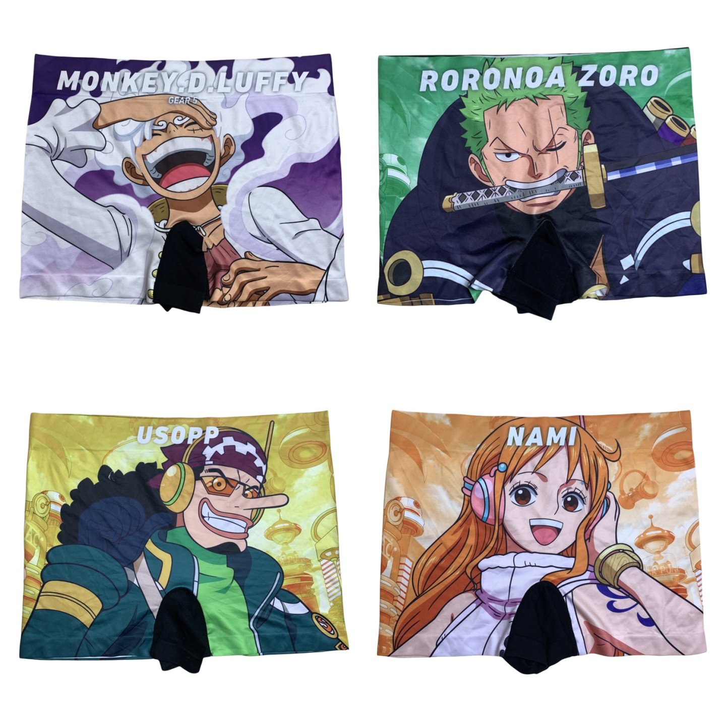 海贼王五档路飞印花短裤