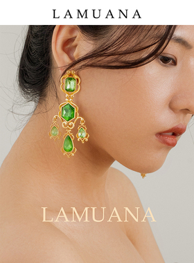 LAMUANA城堡吊灯系列复古耳环耳钉高级感奢华感首饰高级小众48570