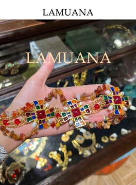 LAMUANA祖母绿水晶项链