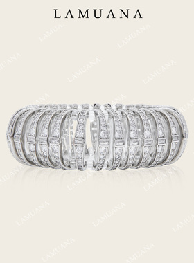 LAMUANA满钻甜甜圈手镯高级感奢华轻奢满钻弹力手环手链女90227