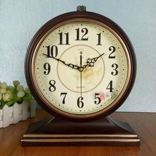 北极星座钟 欧式覆古简约床头静音电视柜桌摆台式小钟表可挂墙上