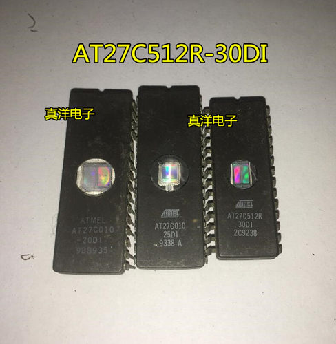 AT27C512R-30DI ATMEL CWDIP瓷封带镜 原字原脚 测试好现货供应