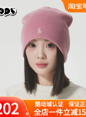 MLB绒线帽2025秋冬新款男女同款毛线帽LA运动休闲针织帽3ABNB0456