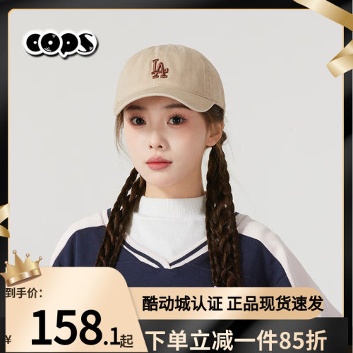 MLB情侣棒球帽男女NY做旧软顶运动帽鸭舌帽3ACPVV14N/CPVV1