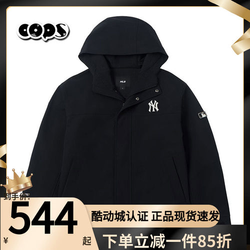 MLB冲锋衣男女同款基础防水防污三防夹克外套春季新款3AWJB0161