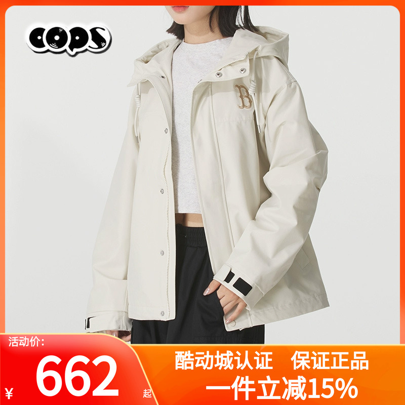 MLB男女同款运动休闲连帽夹克