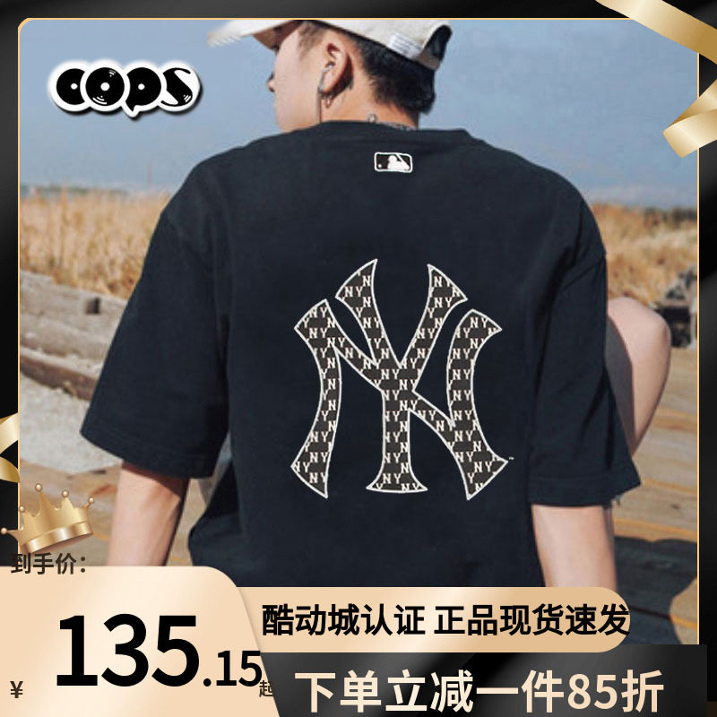 MLB短袖男女装夏季新款老花半袖大logo情侣上衣运动T恤3ATSM0663图片
