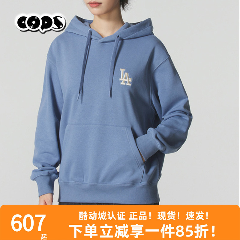 MLB男女同款2025秋季新款连帽卫衣时尚运动宽松套头衫3AHDM0454