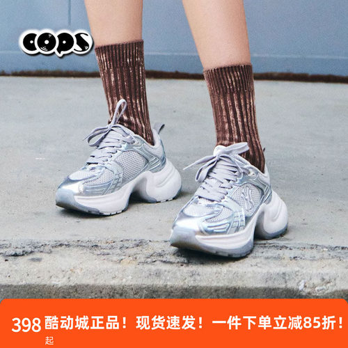 MLB女款2025春新款网面拼接厚底增高运动鞋时尚老爹鞋SHW04/SHW06