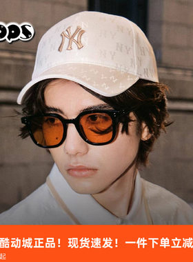 MLB帽子夏季新款男帽女帽情侣棒球帽NY老花遮阳帽鸭舌帽3ACPM105N