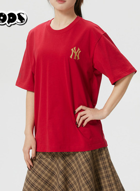 MLB26年春马年新年款男女运动印花款式休闲圆领短袖T恤3ATSQ0261
