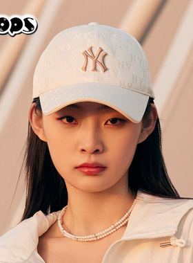 MLB帽子夏季新款虞书欣同款男帽女帽情侣棒球帽NY老花帽3ACPM105N
