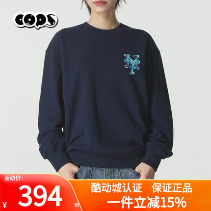 MLB男女同款卫衣25秋季新款时尚街头风宽松休闲套头衫潮3AMTB3254