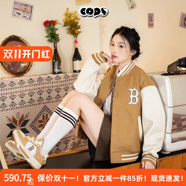 MLB棒球服男装女装新款NY复古学院风运动服休闲情侣外套3AJPV0141
