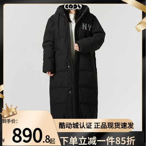 MLB男女NY复古中长款鹅绒羽绒服