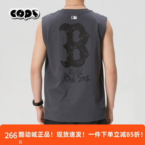 MLB夏季无袖运动背心男女通休闲