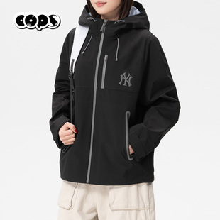 MLB官方男女连帽上衣2026新款潮流外套梭织休闲防风夹克3AWJM0361