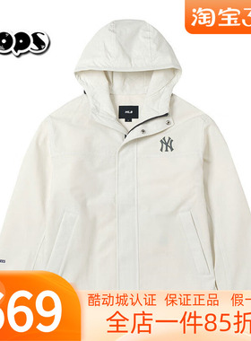 2026新款MLB情侣冲锋衣外套男女NY防水防污三防运动夹克3AWJB0161