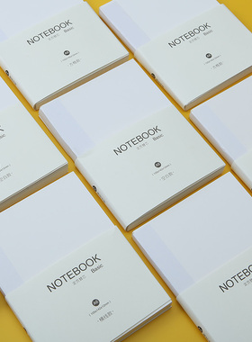 日韩A6手账本替芯全空白方格横线内页软面抄大学生办公笔记本内芯