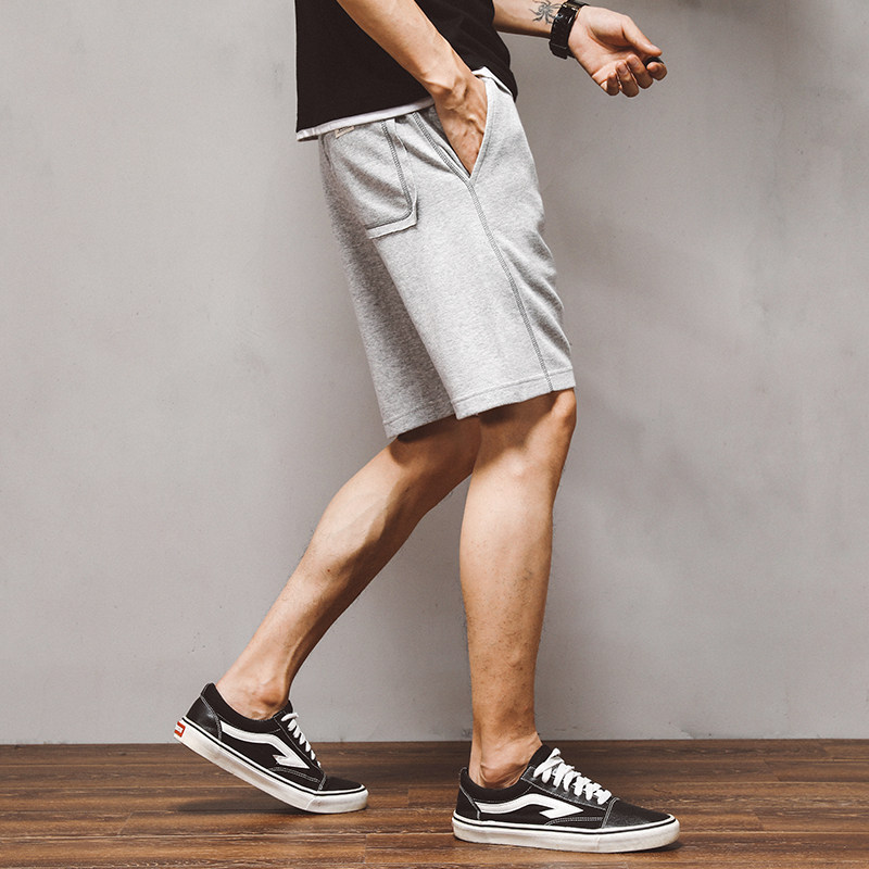 summer motion leisure time shorts Five point pants Chaopai ins Easy sweatpants  Elastic waist Self cultivation 5 points Pants Thin sectionin the Men's clothing, Casual pants  category - from Buy2taobao.com to provide professional Taobao agent buy service
